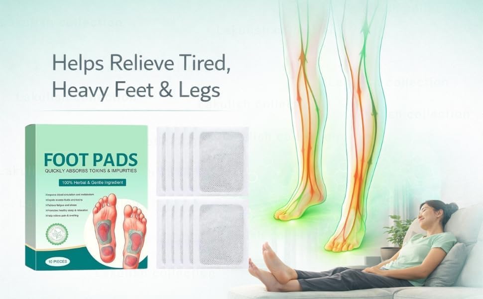 GSEL Detox Foot Patch – Herbal Foot Pads for Weight Loss, Sleep Support & Pain Relief | Bamboo Vinegar Foot Patch with Acupoint Micro-Massage Technology