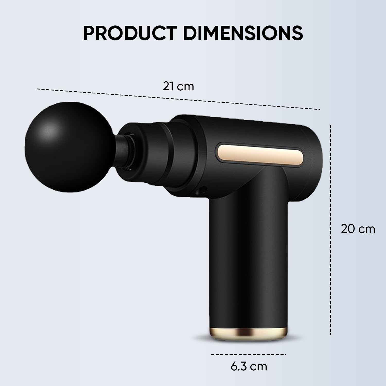 GSEL Massage Gun for Pain Relief – Deep Tissue Muscle Massager with 6 Speeds & 4 Heads | Rechargeable Fitness Recovery Device