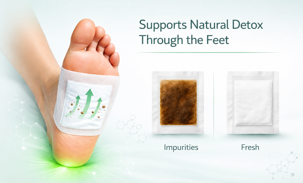 GSEL Detox Foot Patch – Herbal Foot Pads for Weight Loss, Sleep Support & Pain Relief | Bamboo Vinegar Foot Patch with Acupoint Micro-Massage Technology