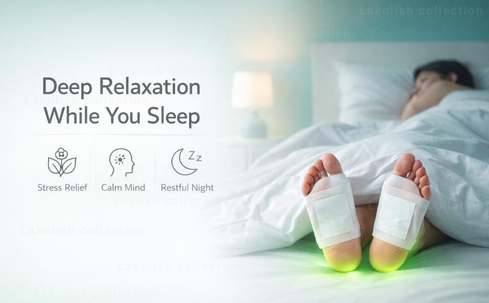 herbal detox foot patch for sleep pain relief bamboo vinegar